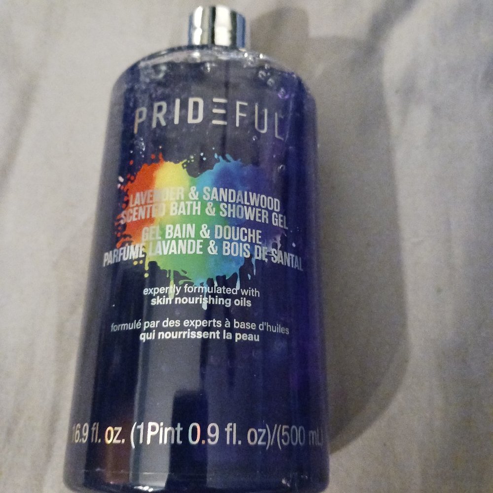 NWT! PRIDEFUL LAVENDER & SANDALWOOD Body Wash